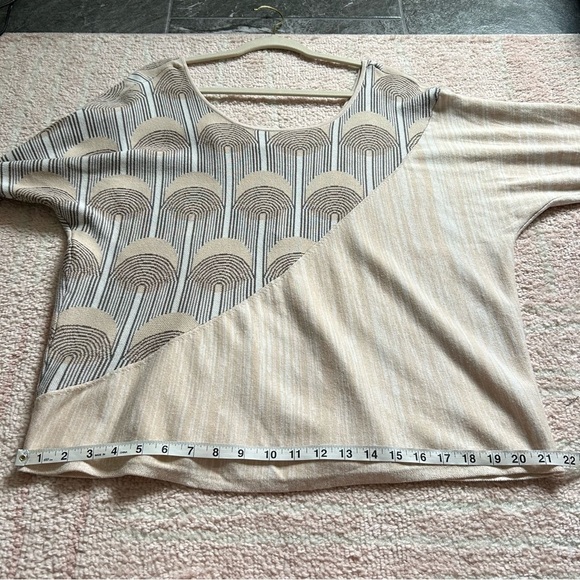 Anthropologie Daily Practice Knit Sweater Dolman Sleeves Neutral Size Large - Picture 7 of 11